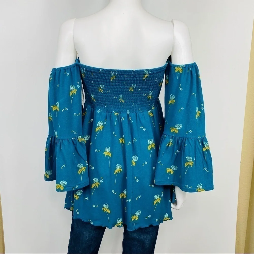 FREE PEOPLE Sz S Lana Off the Shoulder Tunic NWT